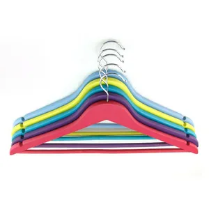 colorful red pink brown wholesale solid wood hanger