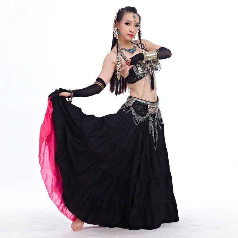 Ceinture Danse Orientale Frangée à Sequins – Belly Dance Hip Scarf Tribal Tassel, Rouge, Effet Scène Magnifique, Accessoire Danse Du Ventre Femme