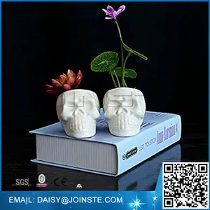 ceramic skull planters,garden head planter,skull pot planter