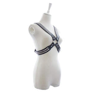 Sabuk mainan seks pria pengikat kulit <span class=keywords><strong>Harness</strong></span> dengan tali bahu pakaian Fetish untuk dada Gay - Product Image 3