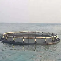 HDPEFarm 30-160m pescado jaula perímetro mar bajo la cría de pescado jaula para la piscicultura