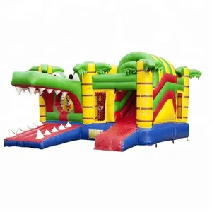 Commercial Inflatable Bouncy Castle Crocodile for kids play