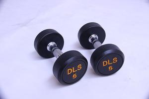 Mancuerna de hierro fundido de alta calidad de fábrica OEM con logotipo personalizado de cabeza redonda de neopreno 60kg de peso para fitness y levantamiento de cuerpo - Product Image 5