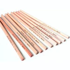 New year discount Standard Wooden pencil Non-toxic soften linden wood HB pencils with OEM brand printing for office and school