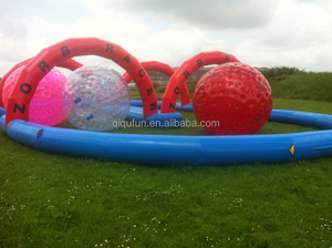 2016 di vendita caldo gonfiabile hill giù zorb palla di bowling con pista gonfiabile - Product Image 3
