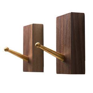 Ottone gancio di legno gancio <span class=keywords><strong>appendiabiti</strong></span> cremagliera per la <span class=keywords><strong>parete</strong></span> - Product Image 5