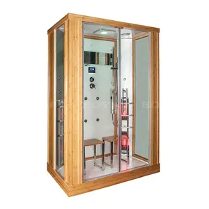 Modelo K055, baño clásico de moda, baño al aire libre, ducha de vapor, sauna combinada