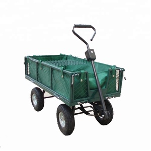 Chariot de jardin domestique à 4 roues en acier Chariot facile à tirer - Product Image 5