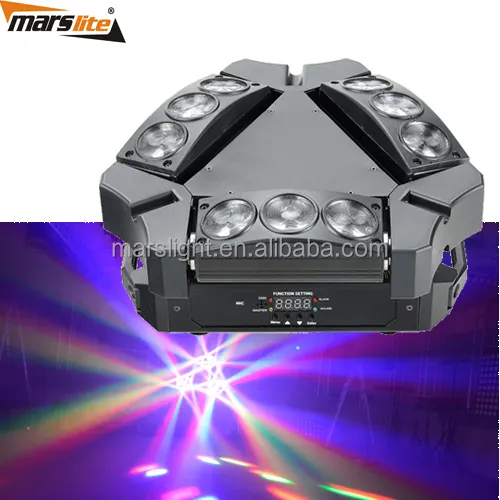 סין סיטונאי 9x12w RGBW 4in1 LED עכביש Beam הזזת ראש לילה מועדון מסיבת אור