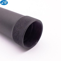 OEM en aluminium de commande numérique par ordinateur en aluminium de service d'usinage moletage LED torche pièces de logement