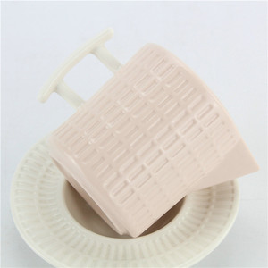 Hecho en China árabe 17 unids grano ondulado Rosa cerámica juego de té - Product Image 6