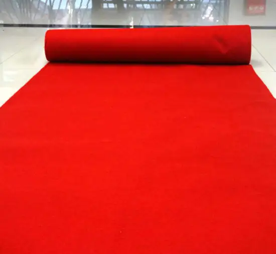 Venta caliente de la alfombra roja para bodas etapa evento comercial alfombras