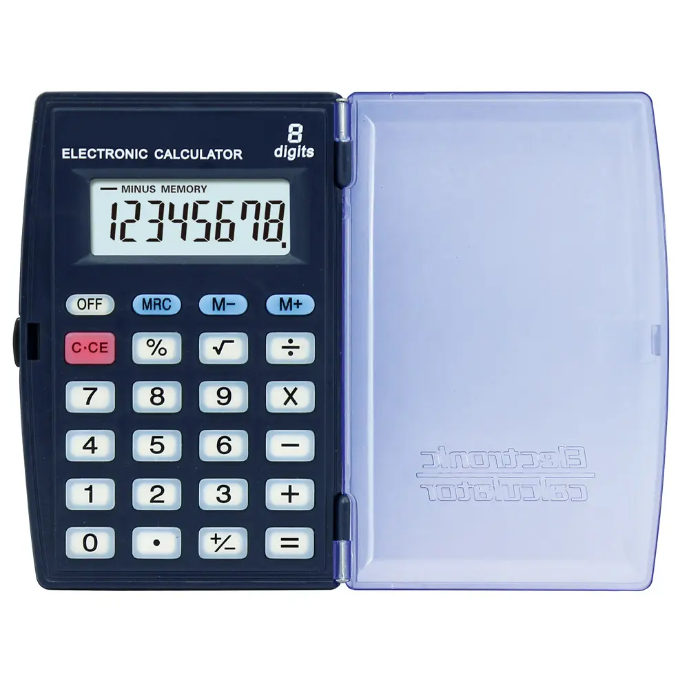 Precio barato 8 dígitos mejor calculadora de mano Botón de tamaño de bolsillo mini calculadora