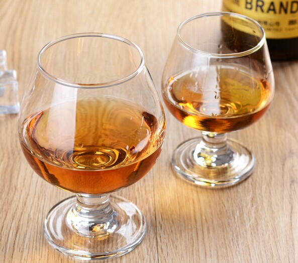 Martell brandy glass,win glass stemware,cheap glass goblet.
