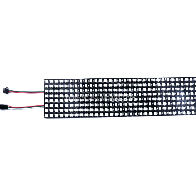 Programmable Black PCB DC 5V Full Color WS2812 SMD RGB Flexible Pixel Screen WS2812B LED Dot Matrix 8X32