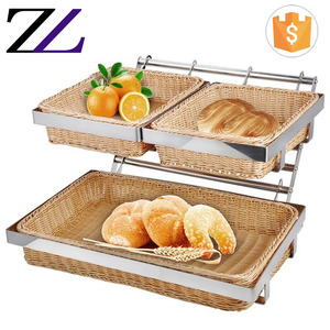 <span class=keywords><strong>Canasta</strong></span> Elevadora de Pan de 3 Niveles para Exhibición de Alimentos y Postres, Equipo de <span class=keywords><strong>Cafetería</strong></span> Usado para Catering de Buffet, Fiesta de Navidad, Guangzhou 2018 - Product Image 6