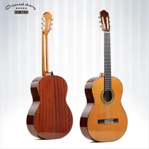 东方樱桃高品质手工古典吉他批发，实心雪松古典吉他，中国制造乐器