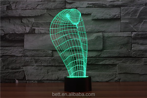Increíble 3d superhero ilusión 3d llevó la lámpara luz de la noche para la decoración - Product Image 6