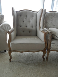 <span class=keywords><strong>Fauteuil</strong></span> en tissu <span class=keywords><strong>avec</strong></span> dossier <span class=keywords><strong>haut</strong></span> de gamme, <span class=keywords><strong>avec</strong></span> <span class=keywords><strong>accoudoir</strong></span>, pour salon français, chaise en bois - Product Image 5