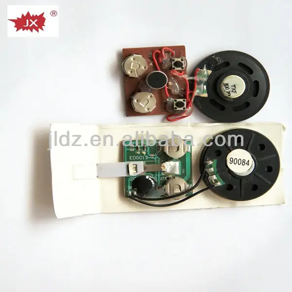 Voice recording musical greeting card circuits for greeting card and toy
