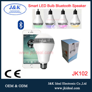 JK102 AC 110 <span class=keywords><strong>V</strong></span>-240 <span class=keywords><strong>V</strong></span> 5 W E27 Smart Bluetooth Haut-Parleur LED Lumière Ampoule Sans Fil Lampe Audio Haut-parleurs - Product Image 3