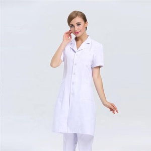 Camice Bianco Sottile FUJU per Infermieri di Sala Operatoria, Uniforme da Medico - Product Image 3