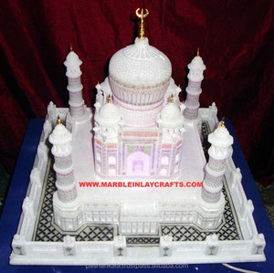 Modèle unique de la mosquée du Taj Mahal en marbre, décoration d'intérieur - Product Image 1