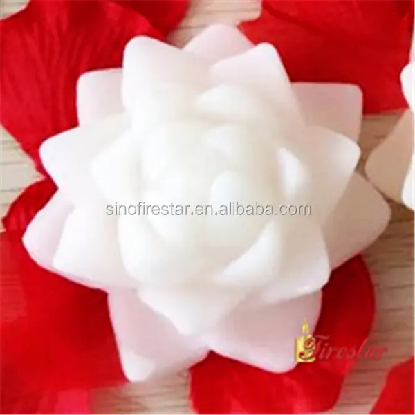white lotus carve candle