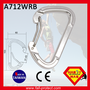 Mosquetón de Aluminio para Escalada de 23KN con Certificado CE de Taiwán - Product Image 4