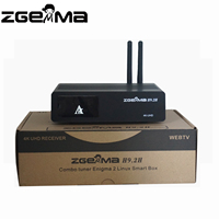 Récepteur satellite/câble numérique 4K UHD Linux OS Enigma2 ZGEMMA H9.2H DVB-S2X+T2/C double tuner