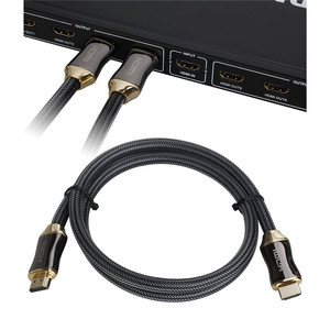 <span class=keywords><strong>Cable</strong></span> <span class=keywords><strong>HDMI</strong></span> <span class=keywords><strong>2.0</strong></span> de 1M 2M 3M 5M 10M <span class=keywords><strong>4K</strong></span> 60Hz, <span class=keywords><strong>Cable</strong></span> <span class=keywords><strong>HDMI</strong></span> Trenzado de Aleación de Zinc Ultra UHD Chapado en Oro, Conexión de 60FPS para Xbox HDTV PS5 - Product Image 2
