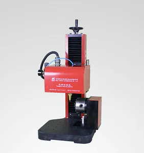 Benchtop pneumatic rotary dot peen engraving machine pipe dot pin marking machine with rotary clamp for round surface marking