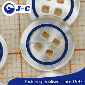 Chất Lượng Cao Biển <span class=keywords><strong>Shell</strong></span> Nút Vuông Lỗ Nút Cho T-shirt - Product Image 3