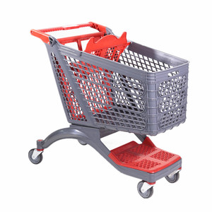 ซูเปอร์มาร์เก็ตสไตล์ออสเตรเลียคุณภาพสูงช้อปปิ้งรถเข็นตะกร้าพลาสติก - Product Image 3
