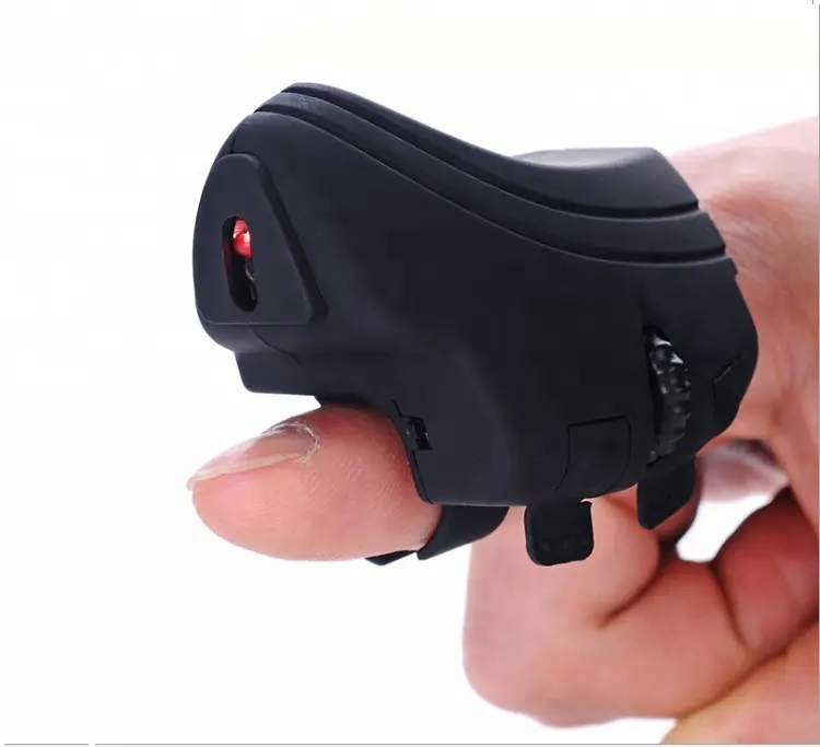 Profesyonel fabrika yapımı yeni tasarım parmak fare şarj edilebilir Fm6801 2.4g kablosuz alıcı Trackball