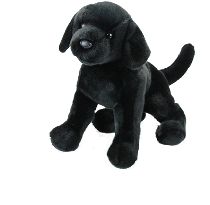 juguete suave pug negro lindo y seguro, perfecto para regalar