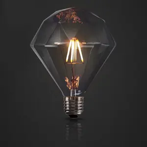 Lampadina Edison a filamento LED a forma di diamante speciale industriale 120V 220V 4W 6W 8W D95 lampadina a LED a filamento dimmerabile Vintage retrò