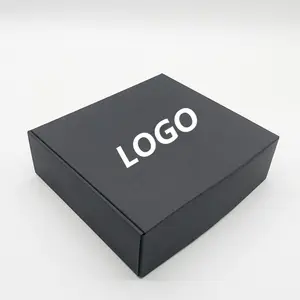 Косметический контейнер футболка черный гофрированный доставка коробки на заказ Доставка коробка почтовая печать