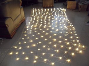 Guirnalda de luces <span class=keywords><strong>LED</strong></span> de malla, tamaño personalizado, para ventana, cortina, Navidad, fiesta, boda, vacaciones - Product Image 6