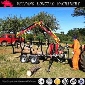 ฟาร์ม<span class=keywords><strong>3</strong></span><span class=keywords><strong>ตัน</strong></span>รถพ่วงไม้ที่มี Grapple Forestey ฟืนบันทึกการติดตั้งรถเครน - Product Image 5