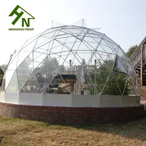 गर्म बिक्री एल्यूमिनियम फ्रेम आउटडोर कस्टम बिक्री के लिए Geodesic गुंबद ग्रीनहाउस तम्बू बढ़ने