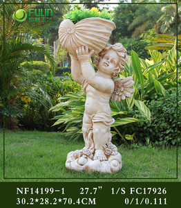 Résine cupidon ange jardin pot de fleurs - Product Image 3