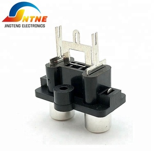 Pas cher Usine Directe Vente JTELE <span class=keywords><strong>2</strong></span> sortie <span class=keywords><strong>rca</strong></span> connecteurs 3pin <span class=keywords><strong>RCA</strong></span> Jack pour pcb mount - Product Image 3
