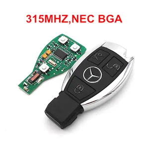 Benzs Wholesale CN Auto Vehicle Remote Chaves Mercedes Key 3 Buttons 315/433mhz Black Metal CG Voiture Llave Smart Key For Car