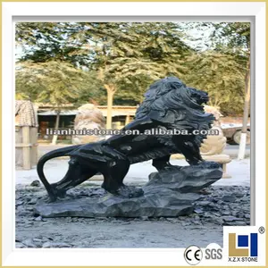 Natuurlijke marmeren steen carving lion standbeeld en andere aangepaste grootte dier sculpturen