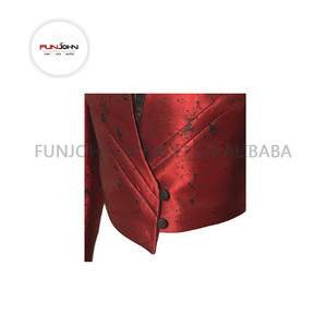 2025 ODM/OEM女性用光沢のある2トーンワインレッドホテル制服受付担当者ケータリング美容室 - Product Image 5