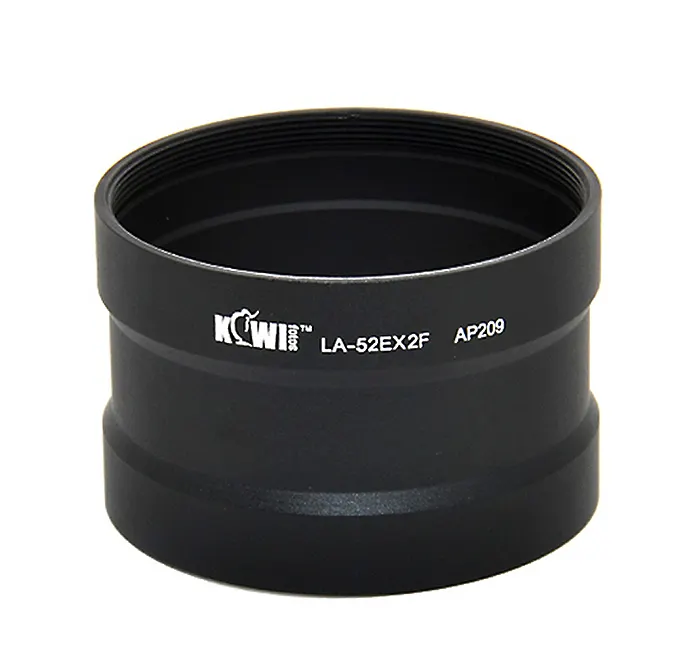 Kiwifotos LA-52EX2F 52mm filtro adaptador para Samsung EX1, EX2F cámara digital