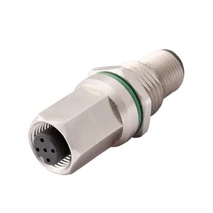 Conector macho para fêmea, m12 macho para fêmea/rj45 macho para rj11 fêmea