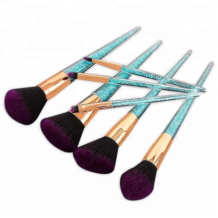 7pcs Customized Diamond Makeup Brush Set Crystal Powder Cosmetic Brush