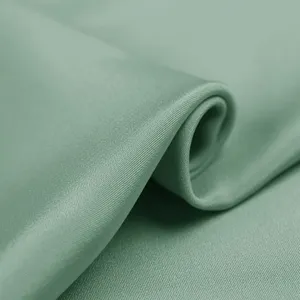 Howmay heavy pure silk crepe fabric 30m/m 45" 114cm 100% crepe silk fabric sage for dress shirt